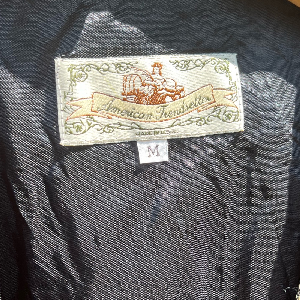 90s American Trendsetter Woven Tapestry Vest Size M Boho Western - Picture 6 of 9